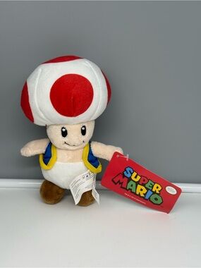Nintendo Good Stuff Super Mario Bros. Toad Plush.
